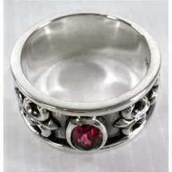 Bikerringshop Sterling Silver Mens Ruby Rings -Outlet Rings Store mens ruby rings 4