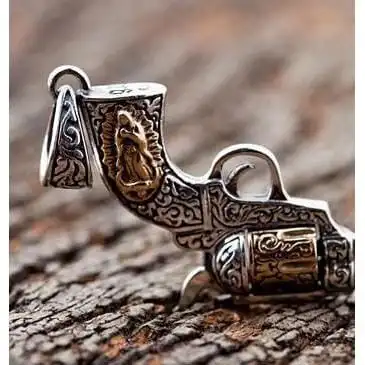 Bikerringshop Mexican Gun Sterling Silver Pendants 5 Bikerringshop Mexican Gun Sterling Silver Pendants - Image 3