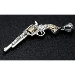 Bikerringshop Mexican Gun Sterling Silver Pendants 15 Bikerringshop Mexican Gun Sterling Silver Pendants -Outlet Rings Store mexican gun pendants 4