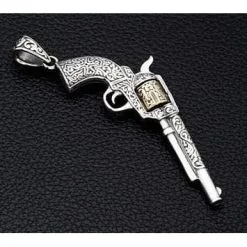 Bikerringshop Mexican Gun Sterling Silver Pendants 17 Bikerringshop Mexican Gun Sterling Silver Pendants -Outlet Rings Store mexican gun pendants 6