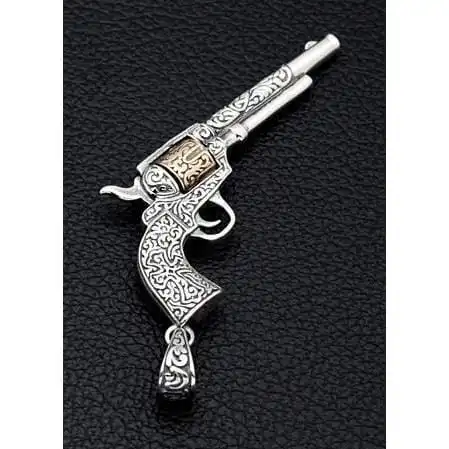 Bikerringshop Mexican Gun Sterling Silver Pendants 9 Bikerringshop Mexican Gun Sterling Silver Pendants - Image 7