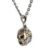 Bikerringshop Sterling Silver Brass Mexican Mask Pendant Necklace -Outlet Rings Store mexican mask necklace 2