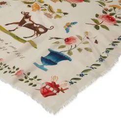 The Metropolitan Museum Of Art Mexican Sampler Square Cashmere-Blend Scarf -Outlet Rings Store mexican sampler square cashmere blend scarf 3