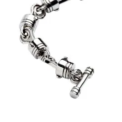 Bikerringshop Sterling Silver Motorcycle Piston Biker Bracelet 25 Bikerringshop Sterling Silver Motorcycle Piston Biker Bracelet -Outlet Rings Store motorcycle piston bracelet 11