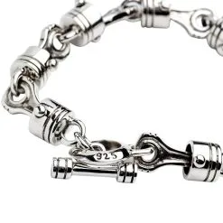 Bikerringshop Sterling Silver Motorcycle Piston Biker Bracelet 20 Bikerringshop Sterling Silver Motorcycle Piston Biker Bracelet -Outlet Rings Store motorcycle piston bracelet 12