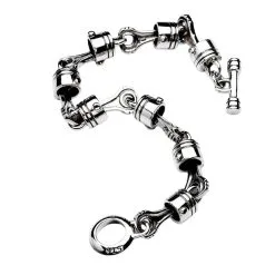 Bikerringshop Sterling Silver Motorcycle Piston Biker Bracelet 17 Bikerringshop Sterling Silver Motorcycle Piston Biker Bracelet -Outlet Rings Store motorcycle piston bracelet 4