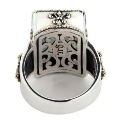 Bikerringshop Mystic Quartz Medieval Men's Gothic Ring -Outlet Rings Store mystic quartz gothic ring 6