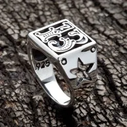 Bikerringshop Sterling Silver Number 13 Biker Ring 13 Bikerringshop Sterling Silver Number 13 Biker Ring -Outlet Rings Store number 13 sterling silver biker ring 4