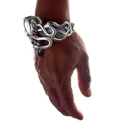 Bikerringshop Sterling Silver Octopus Mens Cuff Bracelet 18 Bikerringshop Sterling Silver Octopus Mens Cuff Bracelet -Outlet Rings Store octopus cuff bracelet 10