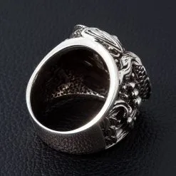 Bikerringshop Onyx Sterling Silver Koi Gothic Ring 14 Bikerringshop Onyx Sterling Silver Koi Gothic Ring -Outlet Rings Store onyx koi gothic ring 6