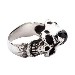 Bikerringshop Sterling Silver Onyx Skull Rings Biker Jewelry 15 Bikerringshop Sterling Silver Onyx Skull Rings Biker Jewelry -Outlet Rings Store onyx skull rings biker jewelry 5
