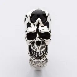 Bikerringshop Sterling Silver Onyx Skull Rings Biker Jewelry 19 Bikerringshop Sterling Silver Onyx Skull Rings Biker Jewelry -Outlet Rings Store onyx skull rings biker jewelry 9