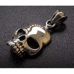 Bikerringshop 925 Sterling Silver Phantom Skull Biker Pendant
