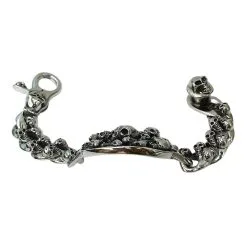 Bikerringshop Sterling Silver Phantom Skull Biker Bracelet -Outlet Rings Store phantom skull bracelet 4