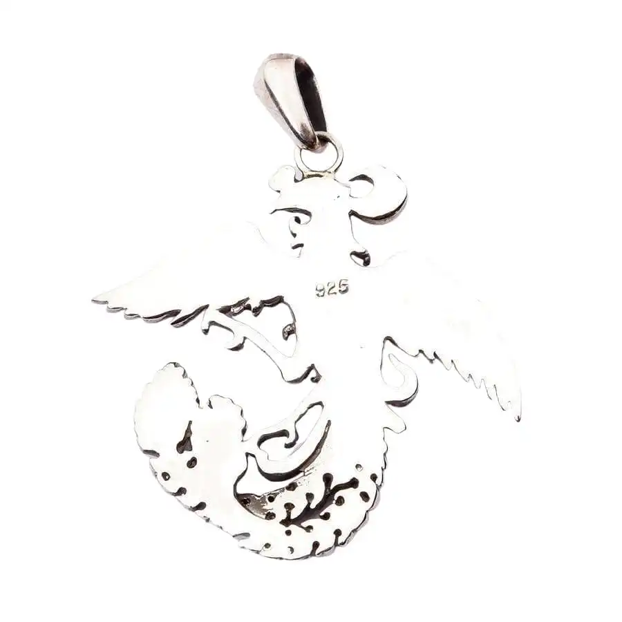 Bikerringshop Sterling Silver Phoenix Pendant 6 Bikerringshop Sterling Silver Phoenix Pendant - Image 4