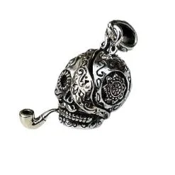 Bikerringshop Pirate Sugar Skull Steampunk Pendant -Outlet Rings Store pirate sugar skull steampunk pendant 7
