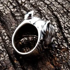 Bikerringshop Sterling Silver Pitbull Dog Biker Rings 17 Bikerringshop Sterling Silver Pitbull Dog Biker Rings -Outlet Rings Store pitbull biker ring 3