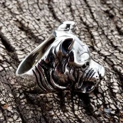 Bikerringshop Sterling Silver Pitbull Dog Biker Rings 15 Bikerringshop Sterling Silver Pitbull Dog Biker Rings -Outlet Rings Store pitbull biker ring 4