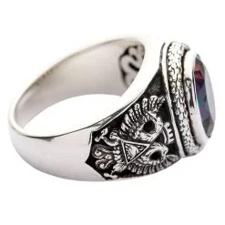 Bikerringshop Mystic Topaz Praying Hands Gothic Ring -Outlet Rings Store praying hands ring 15