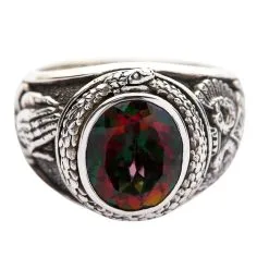 Bikerringshop Mystic Topaz Praying Hands Gothic Ring -Outlet Rings Store praying hands ring 16