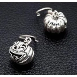 Bikerringshop Pumpkin Head Earrings -Outlet Rings Store pumpkin head earrings 4