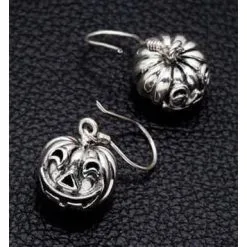 Bikerringshop Pumpkin Head Earrings -Outlet Rings Store pumpkin head earrings 5