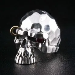 Bikerringshop Sterling Silver Punk Skull Biker Ring -Outlet Rings Store punk skull biker ring 3