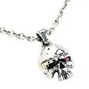 Bikerringshop Punk Skull Biker Pendant Sterling Silver -Outlet Rings Store punk skull pendant