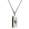 Bikerringshop Silver Rasta Lion Harmonica Pendant Necklace -Outlet Rings Store rasta lion necklace 7