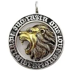 Bikerringshop Silver Rasta Lion Pendants