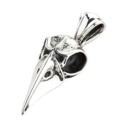 Bikerringshop Raven Skull Pendant Sterling Silver -Outlet Rings Store raven skull pendant sterling silver 3
