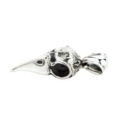 Bikerringshop Raven Skull Pendant Sterling Silver -Outlet Rings Store raven skull pendant sterling silver 6