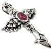 Bikerringshop Sterling Silver Red Angel Wings Pendant 2 Bikerringshop Sterling Silver Red Angel Wings Pendant -Outlet Rings Store red angel wings pendants
