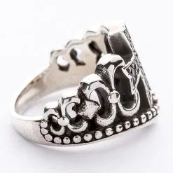 Bikerringshop Sterling Silver Red Garnet Cross Ring 20 Bikerringshop Sterling Silver Red Garnet Cross Ring -Outlet Rings Store red garnet cross ring 4