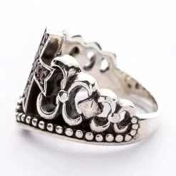 Bikerringshop Sterling Silver Red Garnet Cross Ring 21 Bikerringshop Sterling Silver Red Garnet Cross Ring -Outlet Rings Store red garnet cross ring 5