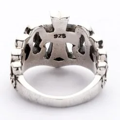 Bikerringshop Sterling Silver Red Garnet Cross Ring 22 Bikerringshop Sterling Silver Red Garnet Cross Ring -Outlet Rings Store red garnet cross ring 6