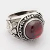 Bikerringshop Red Stone Silver Cupid Love Ring 1 Bikerringshop Red Stone Silver Cupid Love Ring -Outlet Rings Store red stone cupid love ring