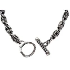 Bikerringshop Tribal Roller 925 Sterling Silver Bracelet -Outlet Rings Store roller silver bracelets 3