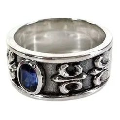 Bikerringshop Sterling Silver Sapphire Mens Rings 10 Bikerringshop Sterling Silver Sapphire Mens Rings -Outlet Rings Store sapphire mens rings 5