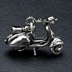 Bikerringshop Sterling Silver Scooter Pendant 11 Bikerringshop Sterling Silver Scooter Pendant -Outlet Rings Store scooter pendant
