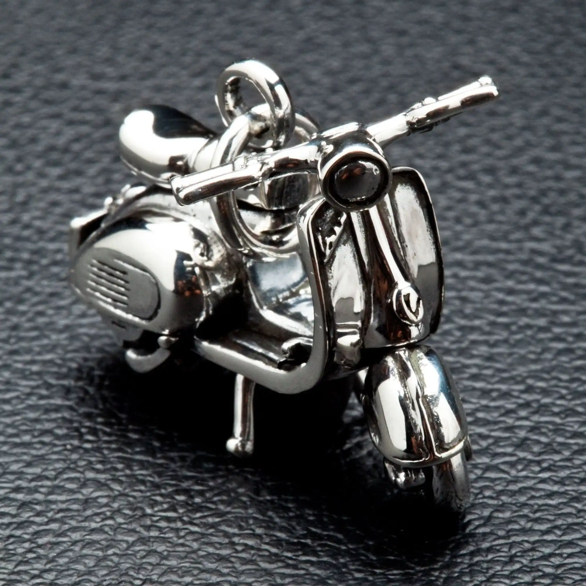 Bikerringshop Sterling Silver Scooter Pendant 4 Bikerringshop Sterling Silver Scooter Pendant - Image 2