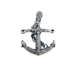Bikerringshop Silver Anchor Pendant -Outlet Rings Store silver anchor pendant 4
