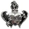 Bikerringshop Silver Big Gothic Heart Wings Pendant -Outlet Rings Store silver big gothic heart wings pendant