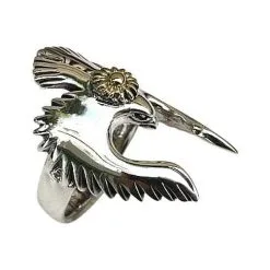 Bikerringshop Sterling Silver Bird Ring