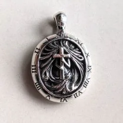 Bikerringshop Sterling Silver Cross Gothic Pendant