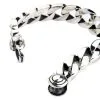 Bikerringshop Sterling Silver Men's Curb Bracelet -Outlet Rings Store silver curb bracelet 9