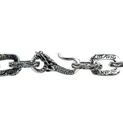 Bikerringshop Sterling Silver Dragon Mens Necklace 25 Bikerringshop Sterling Silver Dragon Mens Necklace -Outlet Rings Store silver dragon necklace 10