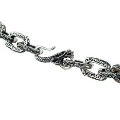 Bikerringshop Sterling Silver Dragon Mens Necklace 18 Bikerringshop Sterling Silver Dragon Mens Necklace -Outlet Rings Store silver dragon necklace 8