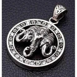 Bikerringshop 925 Sterling Silver Ganesh Pendant -Outlet Rings Store silver ganesh pendant 5