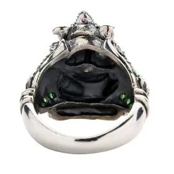 Bikerringshop Sterling Silver Amulet Hindu God Ganesha Ring 13 Bikerringshop Sterling Silver Amulet Hindu God Ganesha Ring -Outlet Rings Store silver ganesha ring 5